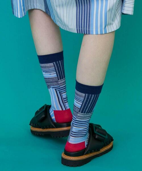 FRAPBOIS(フラボア)の「ストラソックス(ソックス/靴下・レディース・ブラウン/ブルー/ブラック・FREE)」の10枚目の写真