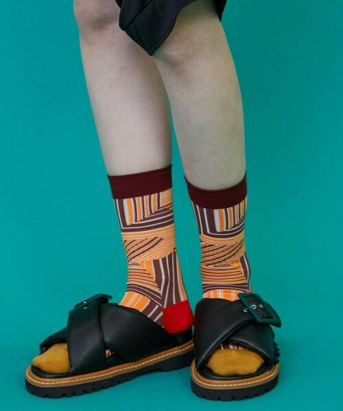 FRAPBOIS(フラボア)の「ストラソックス(ソックス/靴下・レディース・ブラウン/ブルー/ブラック・FREE)」の11枚目の写真