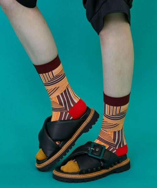 FRAPBOIS(フラボア)の「ストラソックス(ソックス/靴下・レディース・ブラウン/ブルー/ブラック・FREE)」の12枚目の写真