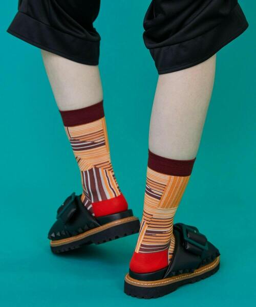 FRAPBOIS(フラボア)の「ストラソックス(ソックス/靴下・レディース・ブラウン/ブルー/ブラック・FREE)」の13枚目の写真