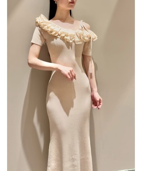 さらに値下げ☆新品！snidel♥　ワンピース　フリーサイズ SNIDEL - 在庫僅少 SNIDEL サイドプリーツバイカラーワンピース