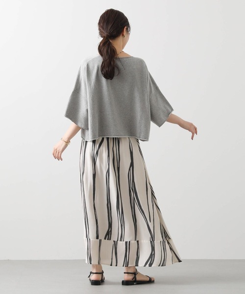 Gready Brilliant（グレディブリリアン）の「ミニ裏毛カットオフカットソー（Tシャツ/カットソー・レディース・オフホワイト/トップグレー・38）」の18枚目の写真