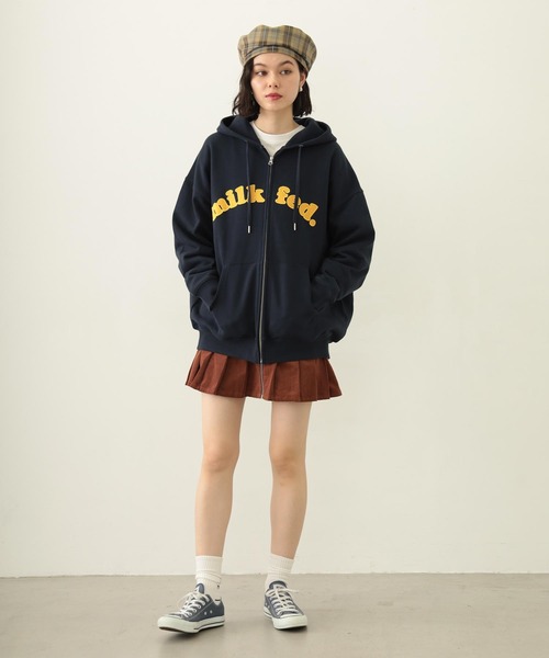 新品未使用 ミルクフェド パーカー オーバーサイズ MILKFED. パーカー ジップアップパーカー ミルクフェド MILKFED