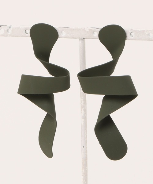 UN3D.（アンスリード）の「MELT WAVE PIERCE / メルトウェーブピアス（ピアス（両耳用）・レディース・シルバー/ブルー/ホワイト/カーキ/ゴールド・FREE）」の11枚目の写真