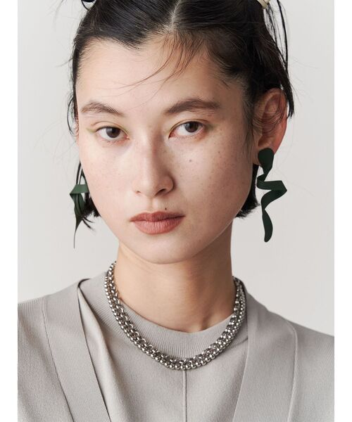 UN3D.（アンスリード）の「MELT WAVE PIERCE / メルトウェーブピアス（ピアス（両耳用）・レディース・シルバー/ブルー/ホワイト/カーキ/ゴールド・FREE）」の13枚目の写真