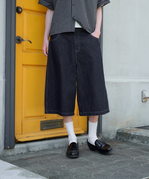 Archive 再構築 七分丈 バギーパンツ ギミック パッチワーク JORTS Archive 再構築 七分丈 バギーパンツ ギミック パッチワーク