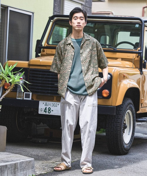 niko and...（ニコアンド）の「ペイズリープリントシャツ（シャツ/ブラウス・メンズ・ネイビー/カーキ・LARGE/MEDIUM）」の21枚目の写真