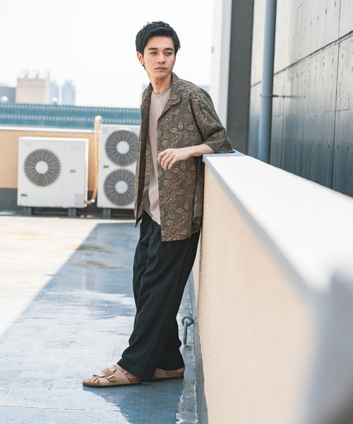 niko and...（ニコアンド）の「ペイズリープリントシャツ（シャツ/ブラウス・メンズ・ネイビー/カーキ・LARGE/MEDIUM）」の17枚目の写真