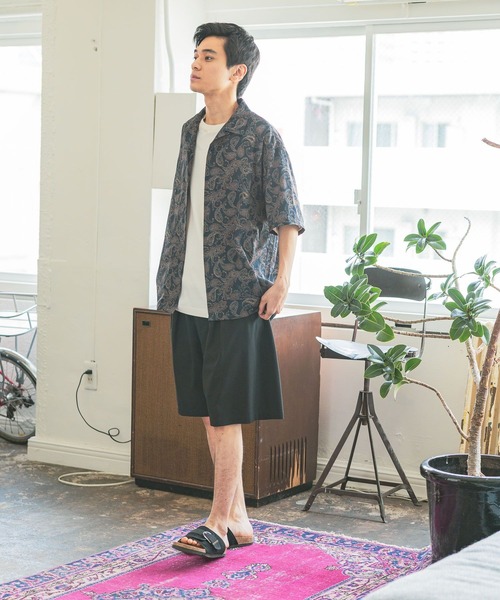 niko and...（ニコアンド）の「ペイズリープリントシャツ（シャツ/ブラウス・メンズ・ネイビー/カーキ・LARGE/MEDIUM）」の12枚目の写真