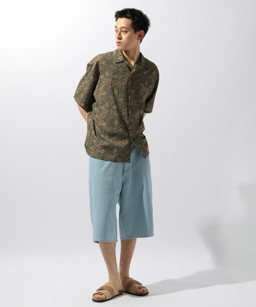niko and...（ニコアンド）の「ペイズリープリントシャツ（シャツ/ブラウス・メンズ・ネイビー/カーキ・LARGE/MEDIUM）」の7枚目の写真