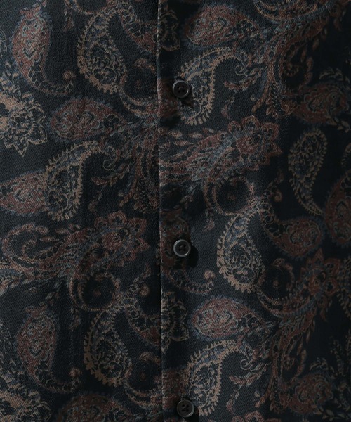 niko and...（ニコアンド）の「ペイズリープリントシャツ（シャツ/ブラウス・メンズ・ネイビー/カーキ・LARGE/MEDIUM）」の20枚目の写真