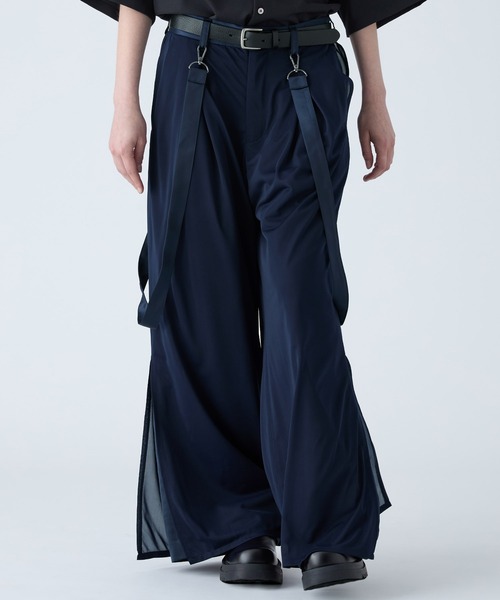 正規 16AW sulvam カットオフ 変形 スラックス ステッチ 119P▲ 正規 16AW sulvam カットオフ 変形 スラックス ステッチ 119P△
