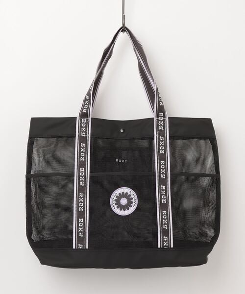 ROXY（ロキシー）の「ロキシー ROXY WILD FLOWER MESH TOTE BAG（トートバッグ・レディース・ブラック/ラベンダー・ONE SIZE）」の2枚目の写真