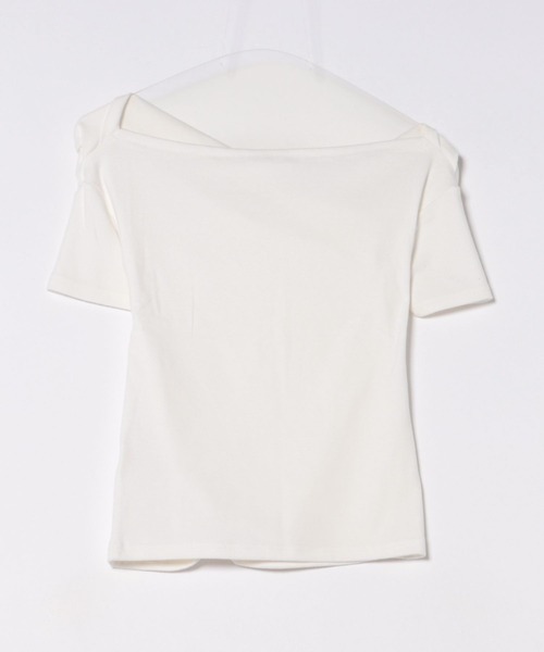 ANAP(アナップ)の「スムース 天竺 オフショル Tシャツ トップス(Tシャツ/カットソー・レディース・ブラック/ブラウン/ホワイト・FREE)」の12枚目の写真