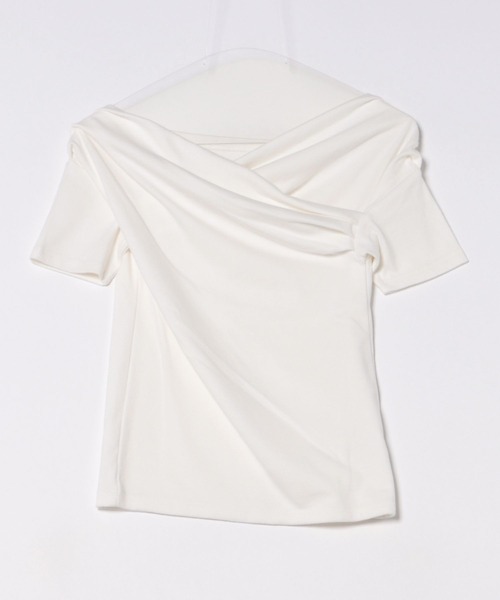 ANAP(アナップ)の「スムース 天竺 オフショル Tシャツ トップス(Tシャツ/カットソー・レディース・ブラック/ブラウン/ホワイト・FREE)」の13枚目の写真