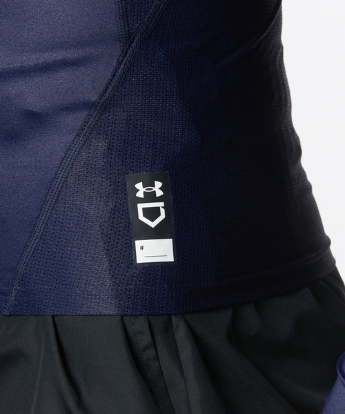 UNDER ARMOUR(アンダーアーマー)の「UAアイソチル コンプレッション ロングスリーブ クルーネック シャツ(ベースボール/メンズ)(Tシャツ/カットソー・メンズ・ネイビー・M/L/S/XL/3XL/2XL)」の6枚目の写真