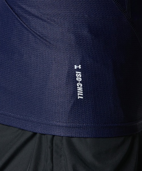 UNDER ARMOUR(アンダーアーマー)の「UAアイソチル コンプレッション ロングスリーブ クルーネック シャツ(ベースボール/メンズ)(Tシャツ/カットソー・メンズ・ネイビー・M/L/S/XL/3XL/2XL)」の8枚目の写真