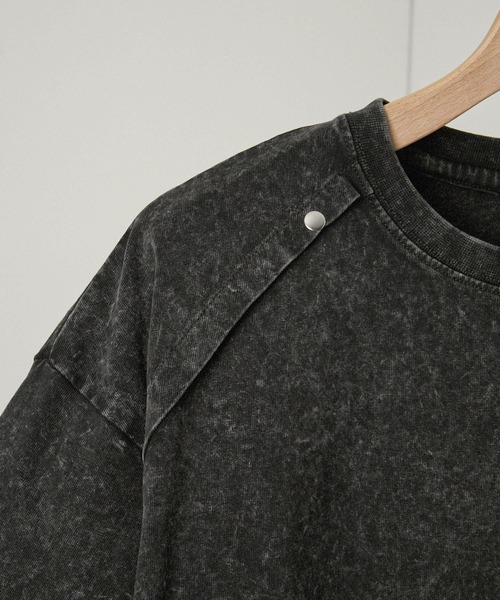 Alfred Alex（アルフレッドアレックス）の「【Alfred Alex】ヴィンテージ加工ヨークスタッズ半袖Tシャツ（Tシャツ/カットソー・メンズ・ワインレッド/ブルー/ブラック・M/L）」の17枚目の写真