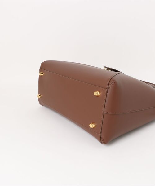 HASHIBAMI（ハシバミ）の「【HASHIBAMI】フェズ ヨコナガ A4バッグ（トートバッグ・レディース・ブラック/ダークブラウン・FREE）」の3枚目の写真