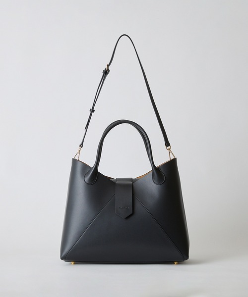 HASHIBAMI（ハシバミ）の「【HASHIBAMI】フェズ ヨコナガ A4バッグ（トートバッグ・レディース・ブラック/ダークブラウン・FREE）」の19枚目の写真