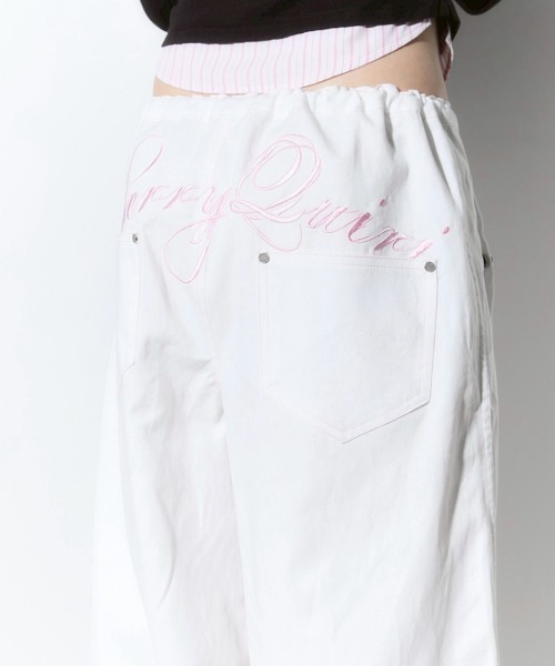 CHERRYQUIRI】lace layered roll up denim / 【チェリーキュリー