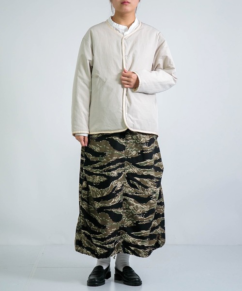 D.M.G.（ドミンゴ）の「[D.M.G / ディーエムジー] リップタイガー迷彩 ミリタリーオーバースカート（スカート・レディース・グリーン系カモフラージュ・S/M）」の9枚目の写真
