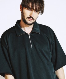【NO ID.】Half Zip Big Pullover / ハーフ ジップ ビッグ プルオーバー