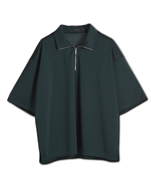 NO ID.(ノーアイディ)の「【NO ID.】Half Zip Big Pullover / ハーフ ジップ ビッグ プルオーバー(ポロシャツ・メンズ・ダークグレー/ダークグリーン/アイボリー/ブラック・ONE SIZE)」の15枚目の写真