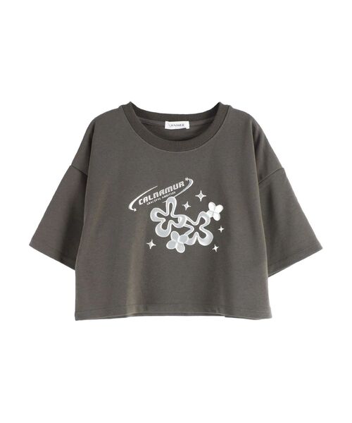 CALNAMUR（カルナムール）の「メタルプリントスウェットプルオーバー（スウェット・レディース・チャコールグレー/ブルー/ピンク・FREE）」の2枚目の写真