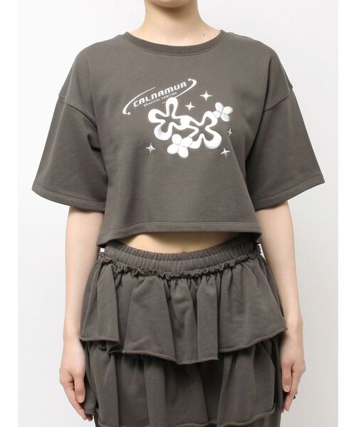 CALNAMUR（カルナムール）の「メタルプリントスウェットプルオーバー（スウェット・レディース・チャコールグレー/ブルー/ピンク・FREE）」の10枚目の写真