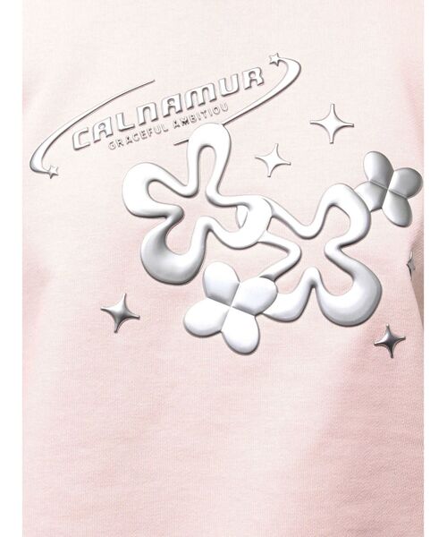 CALNAMUR（カルナムール）の「メタルプリントスウェットプルオーバー（スウェット・レディース・チャコールグレー/ブルー/ピンク・FREE）」の19枚目の写真