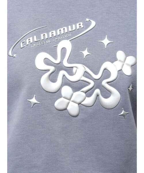 CALNAMUR（カルナムール）の「メタルプリントスウェットプルオーバー（スウェット・レディース・チャコールグレー/ブルー/ピンク・FREE）」の20枚目の写真