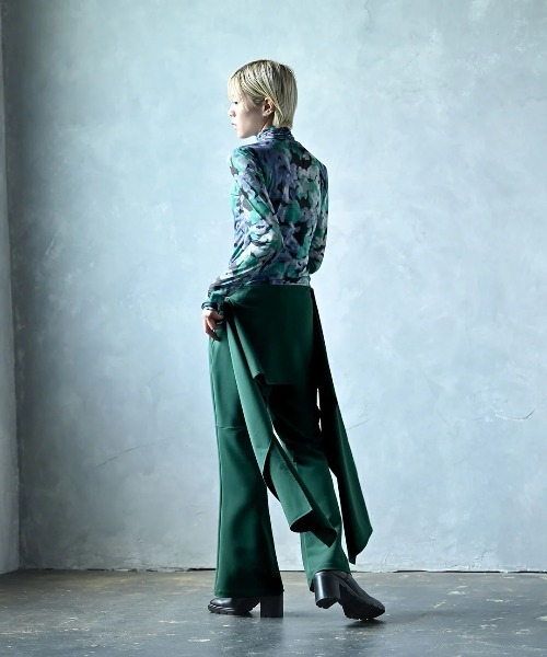 funda mine（ファンダマイン）の「2WAYラップスカートセットパンツ（その他パンツ・レディース・ブラック/グリーン・02/01）」の7枚目の写真