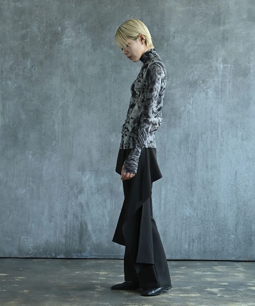 funda mine（ファンダマイン）の「2WAYラップスカートセットパンツ（その他パンツ・レディース・ブラック/グリーン・02/01）」の9枚目の写真