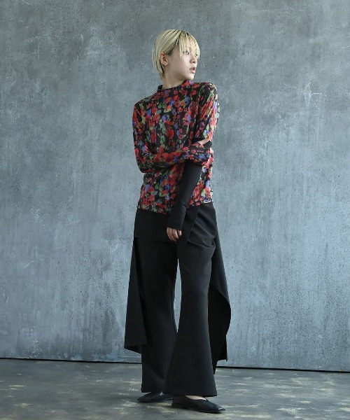 funda mine（ファンダマイン）の「2WAYラップスカートセットパンツ（その他パンツ・レディース・ブラック/グリーン・02/01）」の10枚目の写真