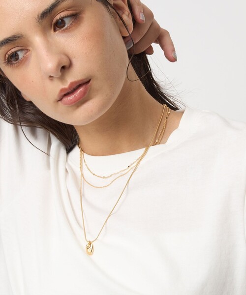 green label relaxing(グリーンレーベルリラクシング)の「3WAY チャーム ネックレス(ネックレス・レディース・シルバー/ゴールド・FREE)」の4枚目の写真