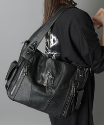 SPINNS | 合皮ビッグショルダーバッグ/クロス(ショルダーバッグ)