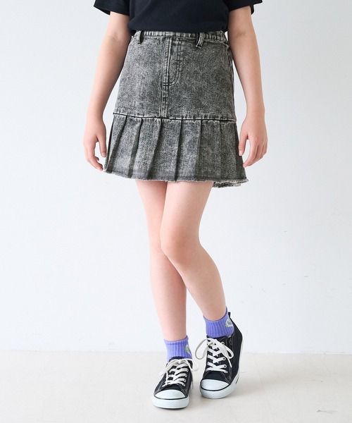 coca（coca）（コカ）の「キッズ　デニムタックスカート（デニムスカート・キッズ・ブルー/ブラック・130/140/150/120）」の8枚目の写真