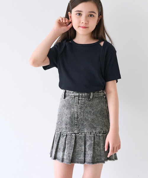 coca（coca）（コカ）の「キッズ　デニムタックスカート（デニムスカート・キッズ・ブルー/ブラック・130/140/150/120）」の17枚目の写真