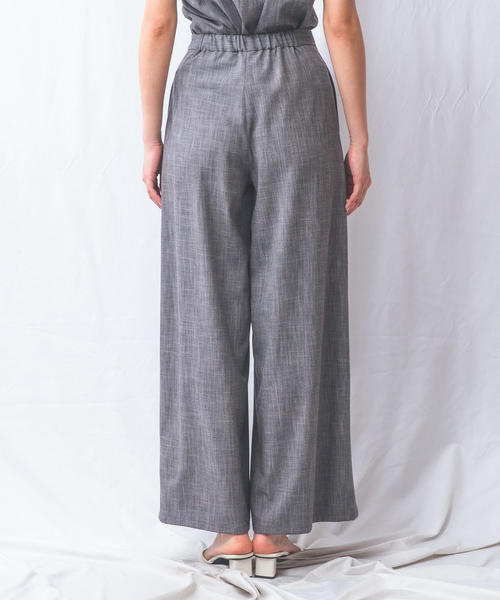 NARACAMICIE（ナラカミーチェ）の「【NARACAMICIE】【セットアップ対応】シャンブレーワイドパンツ（その他パンツ・レディース・ブラック/ブルー・XL/M）」の6枚目の写真