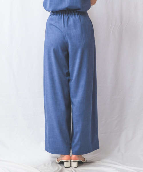 NARACAMICIE（ナラカミーチェ）の「【NARACAMICIE】【セットアップ対応】シャンブレーワイドパンツ（その他パンツ・レディース・ブラック/ブルー・XL/M）」の15枚目の写真