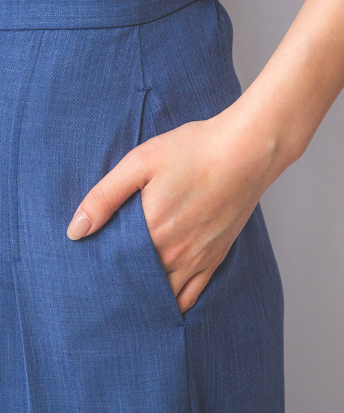 NARACAMICIE（ナラカミーチェ）の「【NARACAMICIE】【セットアップ対応】シャンブレーワイドパンツ（その他パンツ・レディース・ブラック/ブルー・XL/M）」の20枚目の写真