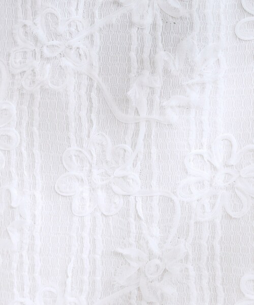 DRESKIP(ドレスキップ)の「【S-LL】花柄レースナロースカート(スカート・レディース・オフホワイト/ブラック・01/02/03/04)」の6枚目の写真