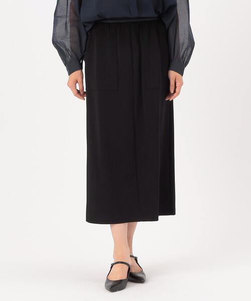 Gabardine K.T(ギャバジンケーティー)の「肉厚ハイテンションポンチ タイトスカート(スカート・レディース・グレー/ブラック・9号)」の2枚目の写真