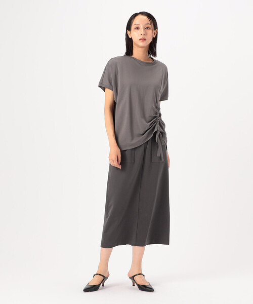 Gabardine K.T(ギャバジンケーティー)の「肉厚ハイテンションポンチ タイトスカート(スカート・レディース・グレー/ブラック・9号)」の12枚目の写真