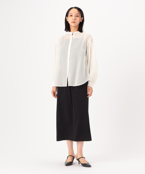 Gabardine K.T(ギャバジンケーティー)の「肉厚ハイテンションポンチ タイトスカート(スカート・レディース・グレー/ブラック・9号)」の9枚目の写真