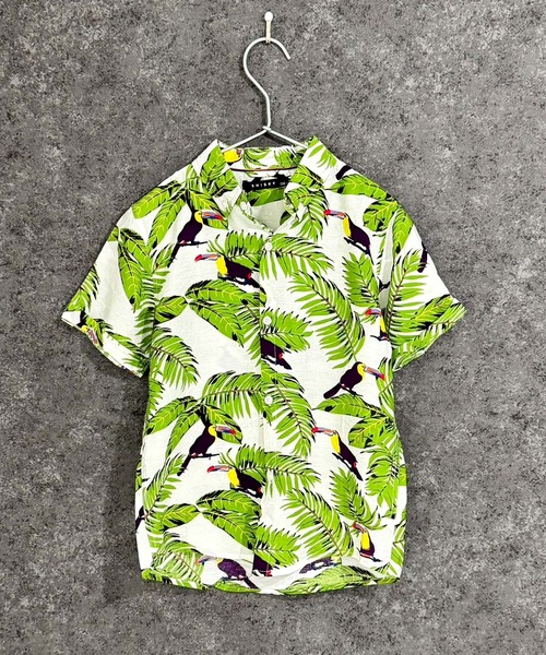THE CASUAL（カジュアル）の「キッズ　アロハシャツ（シャツ/ブラウス・キッズ・イエロー系/ブラック系/サックスブルー系/グリーン系/グリーン系1/ピンク系/ブラック系1/ホワイト系・140cm/130cm/120cm/110cm/160cm/150cm）」の20枚目の写真