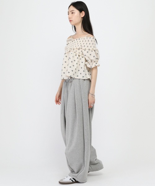 3.3 Field Trip （3.3フィールドトリップ）の「3.3 Field Trip／2WAYシャーリングブラウス（シャツ/ブラウス・レディース・ブラック/アイボリー・FREE）」の18枚目の写真