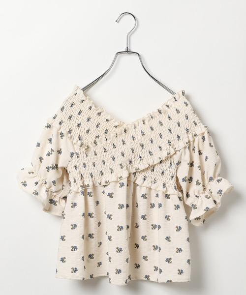 3.3 Field Trip （3.3フィールドトリップ）の「3.3 Field Trip／2WAYシャーリングブラウス（シャツ/ブラウス・レディース・ブラック/アイボリー・FREE）」の4枚目の写真