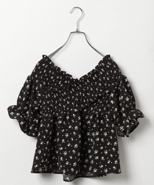 3.3 Field Trip （3.3フィールドトリップ）の「3.3 Field Trip／2WAYシャーリングブラウス（シャツ/ブラウス・レディース・ブラック/アイボリー・FREE）」の3枚目の写真